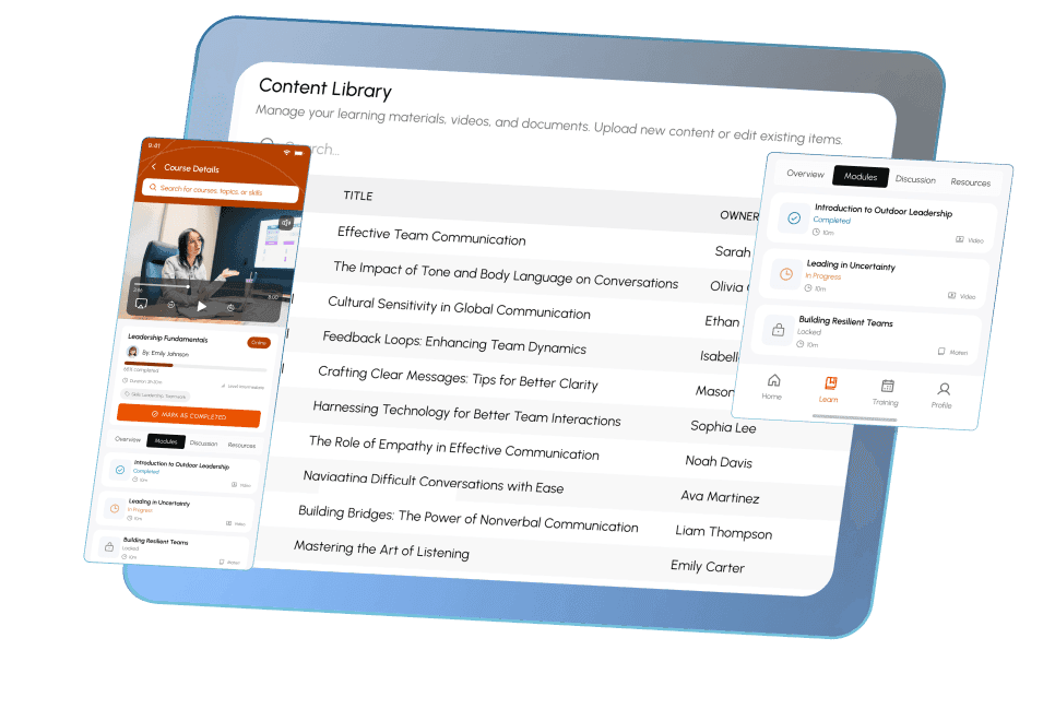 Course & Content Management